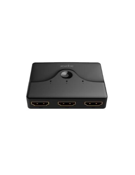 CONMUTADOR DATA SWITCH MANUAL APPROX 3X1 HDMI 4K