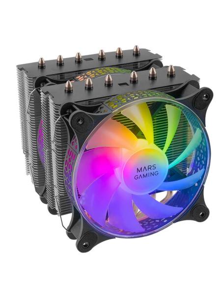 VENTILADOR CPU MARS GAMING MCPU-XT SOCKET 1366/1150/1151/1155/1156/1200/1700/AM3/AM4/AM5 BLACK