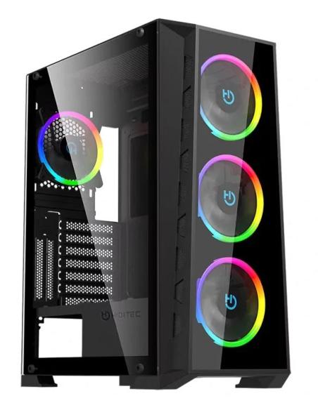CAJA MEDIATORRE ATX HIDITEC MH12 GLASS ARGB WINDOW BLACK