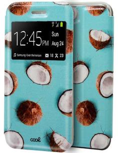 FUNDA MOVIL COOL FLIP COVER WINDOW DIBUJOS COCONUT IPHONE...