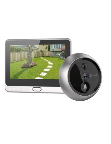 MIRILLA DIGITAL EZVIZ DP2 2MP FHD DIA / NOCHE SD 4.3 SILVER / BLACK