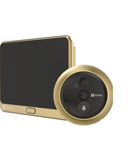 MIRILLA DIGITAL EZVIZ DP2 2MP FHD DIA / NOCHE SD 4.3 GOLD / BLACK