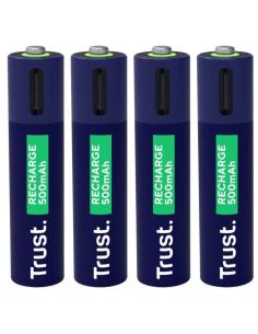 PILA RECARGABLE TRUST USB-C TIPO AA 1700MAH PACK 4