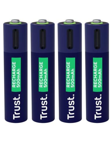 PILA RECARGABLE TRUST USB-C TIPO AA 1700MAH PACK 4