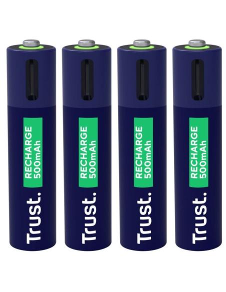 PILA RECARGABLE TRUST USB-C TIPO AA 1700MAH PACK 4