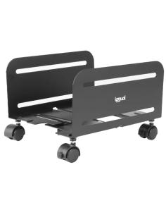 SOPORTE CPU METALICO CON RUEDAS IGGUAL 119-209 MM BLACK