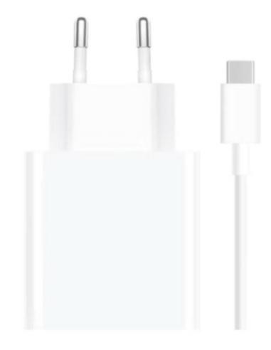CARGADOR USB XIAOMI 33W WHITE + CABLE USB / USB-C