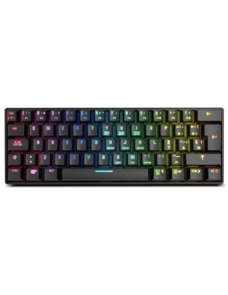 TECLADO KROM GAMING KLUSTER 60% RGB MECANICO RETROILUMINADO USB BLACK