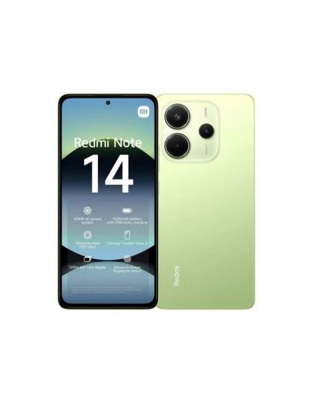 SMARTPHONE XIAOMI REDMI NOTE 14 6.67 OC 8GB 256GB 4G ANDROID 14 GREEN