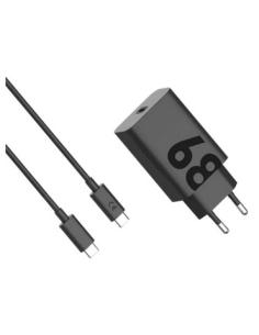 CARGADOR USB-C MOTOROLA 68W BLACK + CABLE USB-C USB-C