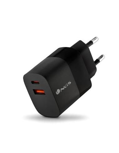 CARGADOR USB NGS BUD 45W GAN USB + USB-C BLACK