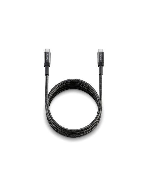 CABLE NGS USB-C MACHO / USB-C MACHO 65W 2M BLACK
