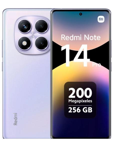 SMARTPHONE XIAOMI REDMI NOTE 14 PRO 6.67 OC 8GB 256GB 4G ANDROID 14 PURPLE