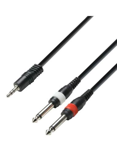 CABLE KABLEX AUDIO JACK 3.5 MACHO / 2X JACK...