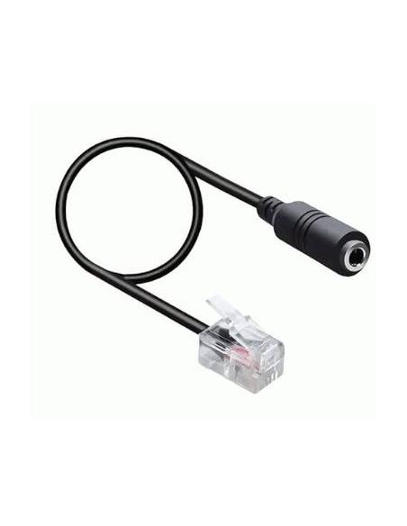ADAPTADOR KABLEX RJ9 MACHO / JACK HEMBRA PARA TELEFONO