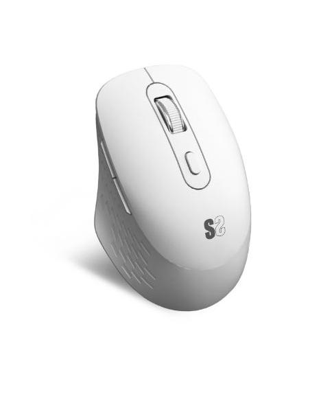 MOUSE SUBBLIM CURVE ERGO WIRELESS BLUETOOTH DUAL WHITE