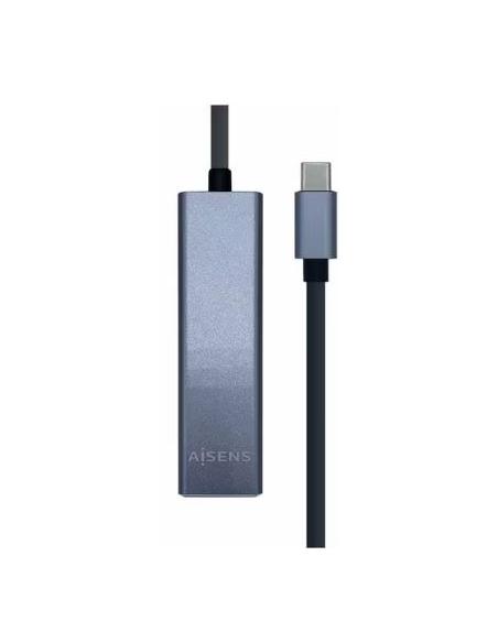 PUERTO REPLICADOR USB-C AISENS RJ45 + 3XUSB 3.0 SILVER 