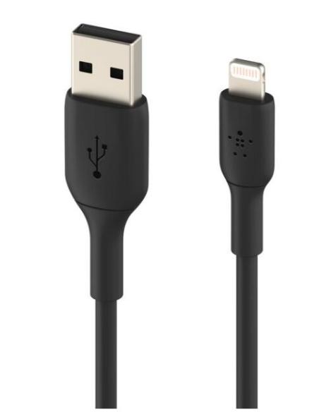 CABLE BELKIN USB MACHO / LIGHTNING MACHO 1M WHITE