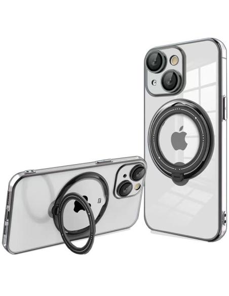 FUNDA MOVIL BACK COVER COOL MAGNETIC RING TRANSPARENTE/BLACK IPHONE 14 PLUS