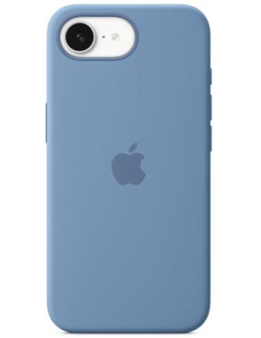 FUNDA IPHONE 16E APPLE SILICONA WINTER BLUE