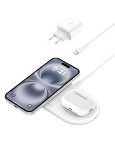 BASE DE CARGA BELKIN 2 EN 1 BOOST CHARGE PRO QI2 15W WHITE