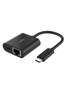 PUERTO REPLICADOR USB-C BELKIN RJ45 + USB-C PD 100W BLACK