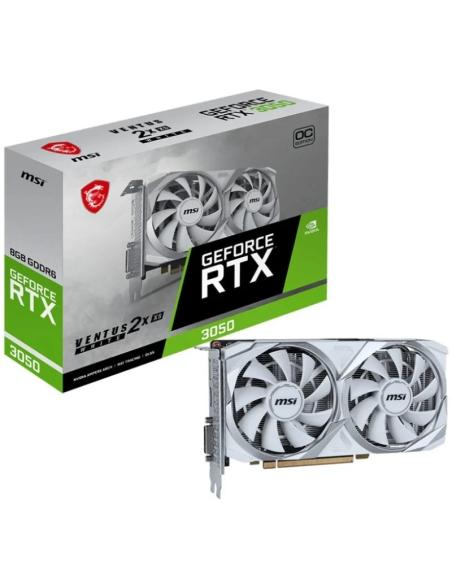TARJETA GRAFICA PCIE NVIDIA GF RTX 3050 OC VENTUS 2X 8GB DDR6 DP HDMI DVI WHITE