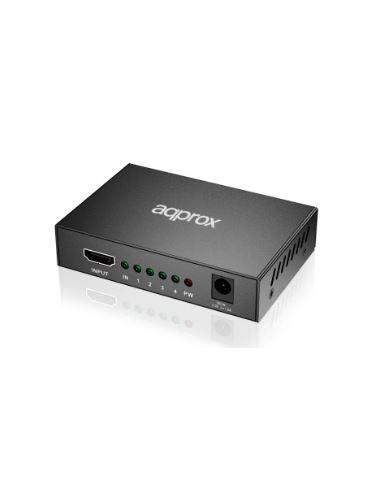 MULTIPLEXOR APPROX HDMI 4 PUERTOS BLACK