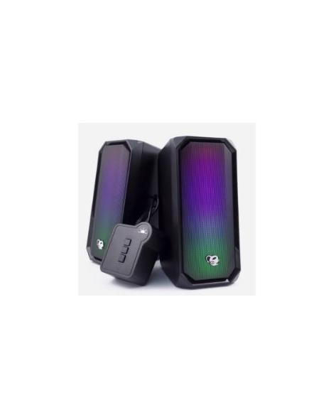 ALTAVOCES COOLBOX DEEPGAMING R205 PC 2.0 6W USB RGB BLACK