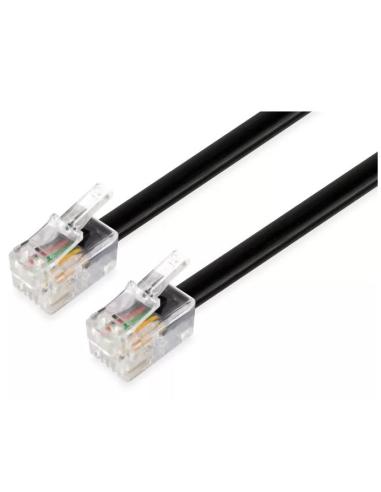 CABLE KABLEX TELEFONICO RJ11 3M BLACK