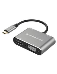 PUERTO REPLICADOR USB-C CONCEPTRONIC VGA + HDMI + USB3.0...