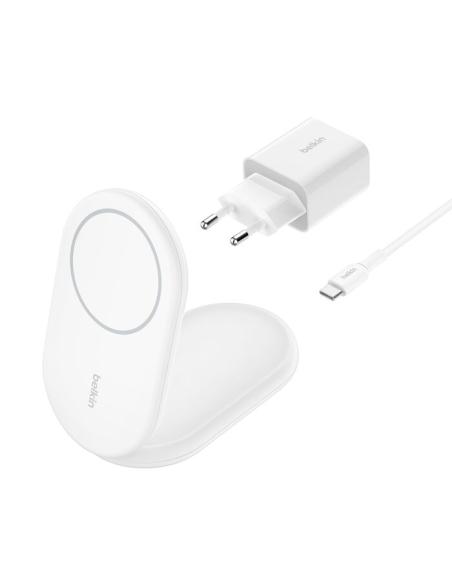 BASE DE CARGA BELKIN CHARGE QI2 BOOST CHARGE 15W WHITE + ADAPTADOR USB-C 20W