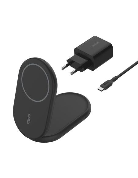 BASE DE CARGA BELKIN CHARGE QI2 BOOST CHARGE 15W BLACK + ADAPTADOR USB-C 20W