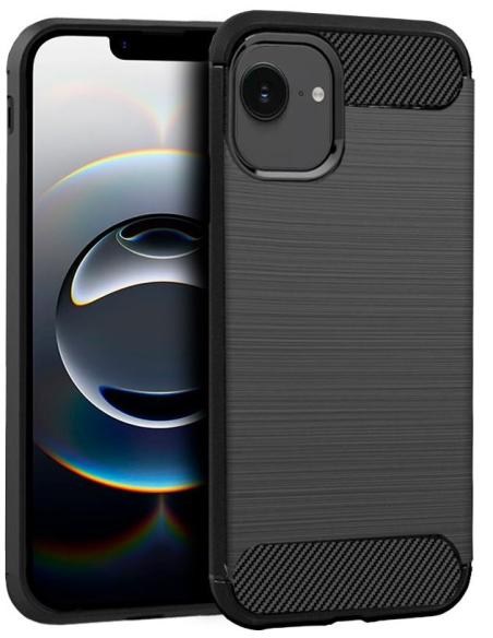 FUNDA MOVIL BACK COVER COOL CARBON BLACK IPHONE 16E