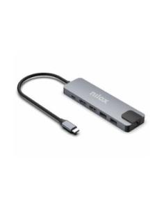 PUERTO REPLICADOR USB-C NILOX 2XHDMI + RJ45 + 3XUSB 3.0 +...