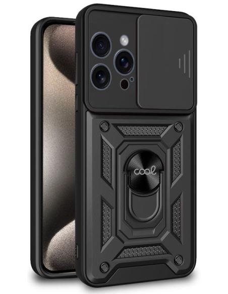 FUNDA MOVIL BACK COVER COOL HARD RING BLACK IPHONE 15 PRO MAX