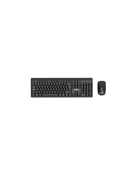 TECLADO + MOUSE NILOX NXKMWE011 WIRELESS BLACK