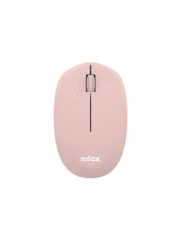 MOUSE NILOX WIRELESS 1000DPI 3 BOTONES PINK