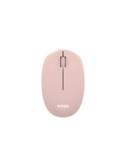 MOUSE NILOX WIRELESS 1000DPI 3 BOTONES PINK