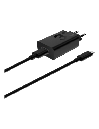 CARGADOR USB MOTOROLA 30W BLACK + CABLE USB USB-C