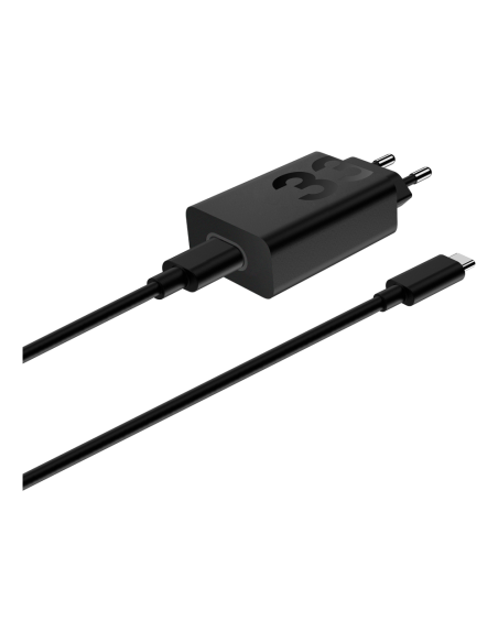 CARGADOR USB MOTOROLA 30W BLACK + CABLE USB USB-C