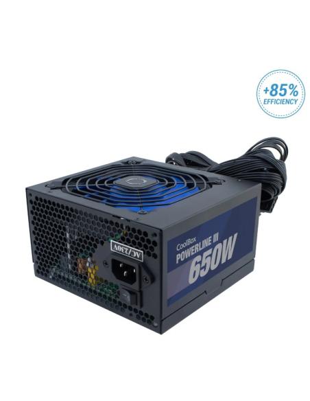 FUENTE DE ALIMENTACION ATX 650W COOLBOX POWERLINE 3 BLACK