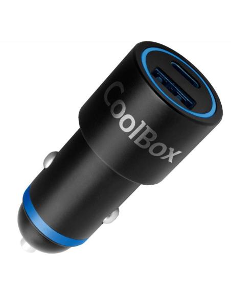 CARGADOR USB COOLBOX 48W USB + USB-C 3.1A PARA COCHE