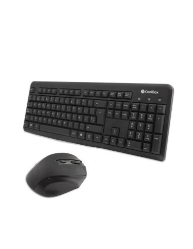 TECLADO + MOUSE COOLBOX WIRELESS USB BLACK