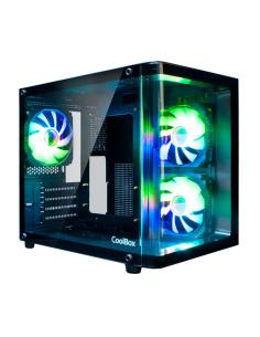 CAJA MEDIATORRE MATX COOLBOX GM100 VISION USB 3.0 RGB BLACK
