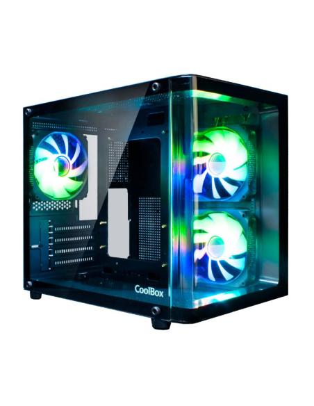 CAJA MEDIATORRE MATX COOLBOX GM100 VISION USB 3.0 RGB BLACK