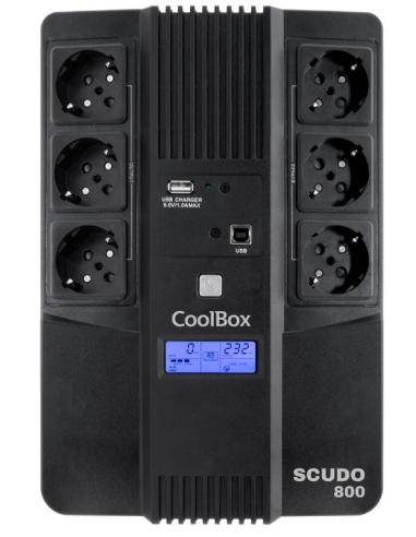 S.A.I. COOLBOX SCUDO 3 800VA 480W USB SCHUKO