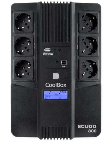 S.A.I. COOLBOX SCUDO 3 800VA 480W USB SCHUKO