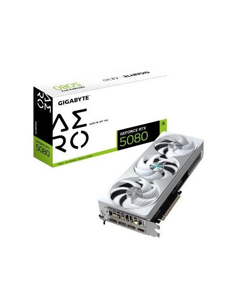 TARJETA GRAFICA PCIE NVIDIA GF RTX 5080 AERO OC 16GB DDR7 3XDP HDMI WHITE