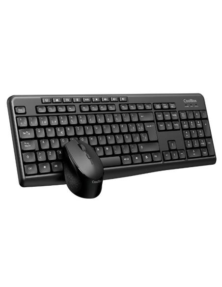 TECLADO + MOUSE COOLBOX MULTIMEDIA WIRELESS USB BLACK